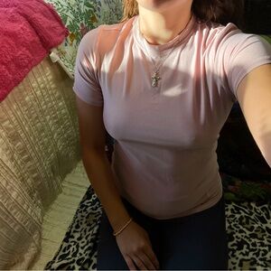 Mondetta Athletic blush pink tee